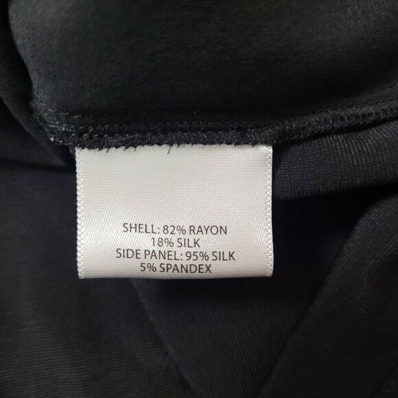 Eileen Fisher Black Velvet Tunic Top Sz S‎ Rayon Silk Sleeveless Relaxed Minimal - Picture 6 of 8